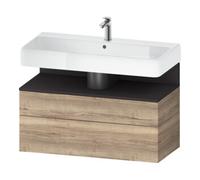 Duravit Duravit Meuble sous-lavabo Qatego 99x47x59 cm, gris m/E ma, 1 tiroir, avec B Quantité:1