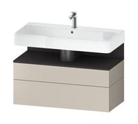 Duravit Duravit Meuble sous-lavabo Qatego 99x47x59 cm, gris m/taupe m, 1 porte, m B Quantité:1