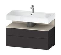 Duravit Duravit Meuble sous-lavabo Qatego 99x47x59 cm, T avec porte, 1 tiroir, avec niche Quantité:1