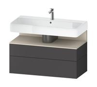 Duravit Duravit Meuble sous-lavabo Qatego 99x47x59 cm, T avec porte, 1 tiroir, avec niche Quantité:1