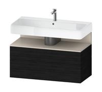 Duravit Duravit Meuble sous-lavabo Qatego 99x47x59cm, T avec Étagère, 1 tiroir, avec niche Quantité:1
