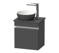 Duravit Duravit Meuble sous lavabo suspendu Sivida 40x44x32,5 cm, porte, chromé, droite, graphit mat Quantité:1