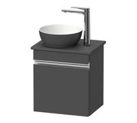 Duravit Duravit Meuble sous lavabo suspendu Sivida 40x44x32,5 cm, porte, gris, gauche, graph ma Quantité:1