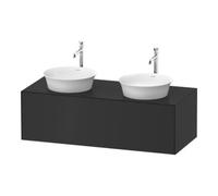 Duravit Duravit Meuble sous-lavabo White Tulip 130x55 cm, 1 tiroir, gris, avec porte Quantité:1
