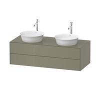 Duravit Duravit Meuble sous lavabo White Tulip 130x55 cm, 2 tiroirs, B double, gris pierre brillant Quantité:1