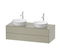 Duravit Duravit Meuble sous lavabo White Tulip 130x55 cm, 2 tiroirs, Beck. double, Tau s-mat Quantité:1