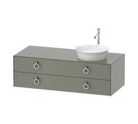 Duravit Duravit Meuble sous-lavabo White Tulip 130x55 cm, 2 tiroirs, blanc, verre mat satiné Quantité:1