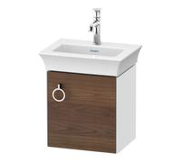 Duravit White Tulip, meuble sous-lavabo suspendu, largeur 384 x profondeur 298mm, avec 1x arrêt de porte à droite, avec poignée, WT4250R7785