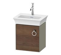 Duravit White Tulip, meuble sous-lavabo suspendu, largeur 384 x profondeur 298mm, avec 1x arrêt de porte à gauche, avec poignée, WT4250L77H2