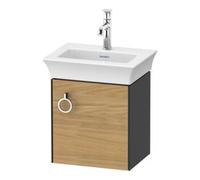 Duravit White Tulip, meuble sous-lavabo suspendu, largeur 384 x profondeur 298mm, avec 1x arrêt de porte à droite, avec poignée, WT4250RH5H1
