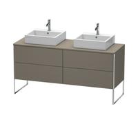 Duravit Duravit Meuble sous-lavabo XSquare 160x54,8x77,8 cm, 4 tiroirs, st, finition gris mat Quantité:1