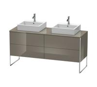 Duravit Duravit Meuble sous lavabo XSquare 160x54,8x77,8cm, 4 tiroirs, acier, brillant Quantité:1