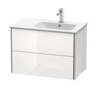 Duravit Duravit Meuble sous lavabo XSquare 81x47,8x56 cm, 2 tiroirs, évier à droite, suspendu, Taupe Quantité:1