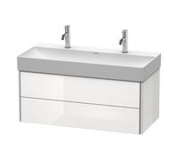 Duravit Duravit Meuble sous lavabo XSquare 98,4x46 cm, No w s-mat, 2 tiroirs, suspendu Quantité:1