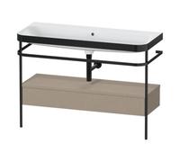 Duravit Duravit Meuble vasque Happy D.2 Plus 117,5x49 cm, avec console, 1 tiroir, sans trou robinet, laqué Quantité:1