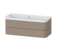 Duravit Duravit Meuble vasque Happy D.2 Plus 117,5x49cm, 2 tiroirs, sans trou robinet, lin Quantité:1