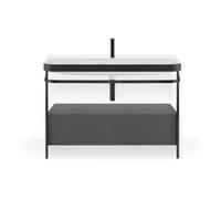 Duravit Duravit Meuble vasque Happy D.2 Plus 117,5x49cm, avec console, 1 tiroir, 1 mitigeur, gris m Quantité:1