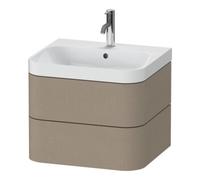Duravit Duravit Meuble vasque Happy D.2 Plus 57,5x49 cm, 1 mitigeur, lin, 2 tiroirs Quantité:1