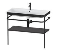 Duravit Duravit Meuble vasque Happy D.2 Plus 97,5x49 cm, 1 mitigeur, graphite mat, avec console Quantité:1