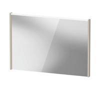 Duravit Duravit Miroir LED D-Code 2.0 100x70x5 cm, 7 W, Taupe mat, éclairage supérieur Quantité:1