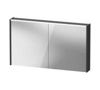 Duravit Duravit Miroir LED D-Code 2.0 m prise 2 t, lumière avant, 120x70x14,8 cm, gris mat Quantité:1