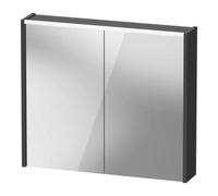 Duravit Duravit Miroir LED D-Code 2.0 m prise 2 T, lumière avant, 80x70x14,8 cm, graphite mat Quantité:1