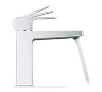 Duravit Duravit Mitigeur lavabo M FreshStart Manhattan, bec 129 mm, sans vidage, chrome Quantité:1