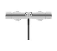Duravit Mitigeur thermostatique baignoire Wave WA5220000010, Chrome brillant mural saillie 198 mm