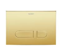 Duravit Duravit Plaque de commande DuraSystem 21,7x10cm, méc., pour WC A1, or poli Quantité:1