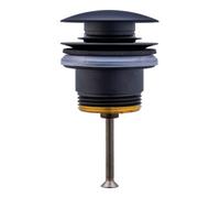 Duravit Duravit Push-Open-Vanne pour lavabos avec trop-plein, noir mat Quantité:1