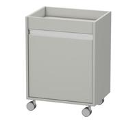 Duravit Duravit Rollcontainer Ketho 50x36x67 cm, porte gauche, gris béton mat Quantité:1