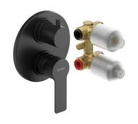Duravit Duravit Set complet Mitigeur monocommande encastré D-Code céramique, 19 l, noir mat Quantité:1