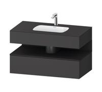 Duravit Duravit Set meuble-lavabo encastré Qatego 100x55x60 cm, gris m/Gr ma, console sous-lavabo Quantité:1