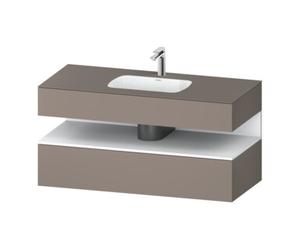 Duravit Duravit Set meuble lavabo encastré Qatego 120x55x60 cm, blanc mat, sous-lavabo console Quantité:1