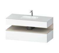 Duravit Duravit Set meuble lavabo encastré Qatego 120x55x60cm, T blanc/mat, Kon-WTU, niche Quantité:1