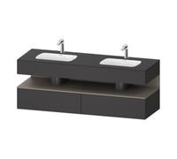 Duravit Duravit Set meuble lavabo encastré Qatego 160x55x60cm, Kon-WTU, B, bas. avec Grap ma Quantité:1