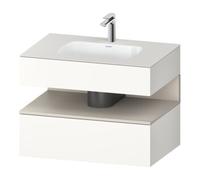 Duravit Duravit Set meuble lavabo encastré Qatego 80x55x60 cm, T mat/blanc mat, sous-lavabo console Quantité:1