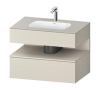 Duravit Duravit Set meuble lavabo encastré Qatego 80x55x60 cm, Tau mat, sous-lavabo console Quantité:1