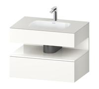 Duravit Duravit Set meuble vasque encastré Qatego 80x55x60cm, blanc hgl/mat, console Quantité:1