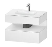 Duravit Duravit Set meuble vasque encastré Qatego 80x55x60cm, blanc mat, sous-vasque console, niche Quantité:1