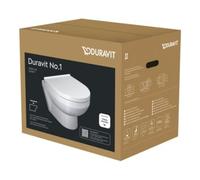 Duravit Duravit Set WC mural No. 1 Compact avec abattant, Rimless, blanc Quantité:1