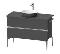 Duravit Sivida Meuble sous-lavabo sur console, 2 tiroirs, poignée profilée chromée, 1045x475x548mm, SV4659010490000