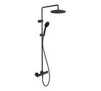 Duravit Duravit Système de douche 1000 MinusFlow Sortie 354mm, avec thermostat, noir mat Quantité:1