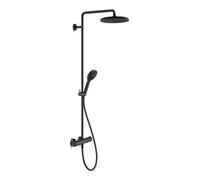 Duravit Duravit Système de douche C.1 Sortie 350 mm, avec thermostat de douche, noir mat Quantité:1