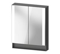Duravit Duravit Uni-Armoire miroir Type E Qatego 60x75x15,5 cm, graph ma, 2 portes, suspendue Quantité:1