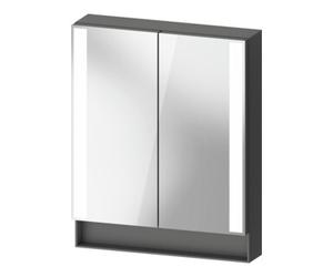 Duravit Duravit Uni-Armoire miroir Type J Qatego 60x75x15,5 cm, gris mat, 2 portes, suspendu mural Quantité:1
