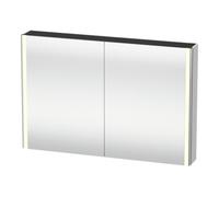Duravit Duravit Uni-Armoire miroir XSquare 120x80x15,5 cm, 2 portes, LED, mural, blanc mat Quantité:1