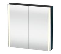Duravit Duravit Uni-Armoire miroir XSquare 80x80x15,5 cm, blanc mat, 2 portes, LED, mural Quantité:1