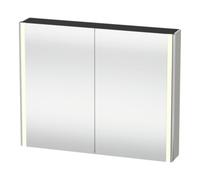 Duravit Duravit Uni-Armoire miroir XSquare Prise CH 100x80x15,5cm, blanc mat, 2 portes, LED, mural Quantité:1