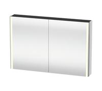 Duravit Duravit Uni-Armoire miroir XSquare prise CH 120x80x15,5cm, P mat, 2 portes, LED, mural Quantité:1